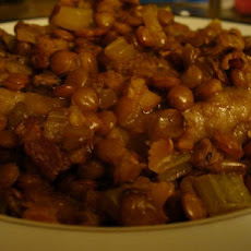 Lamb With Braised Lentils