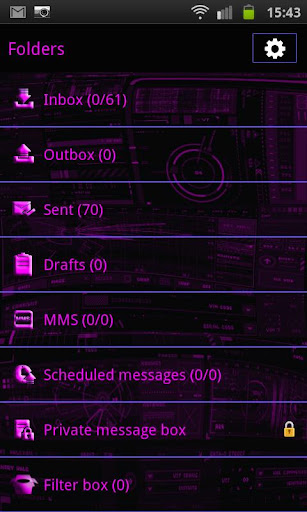 【免費個人化App】Purple Tech GO SMS Pro-APP點子