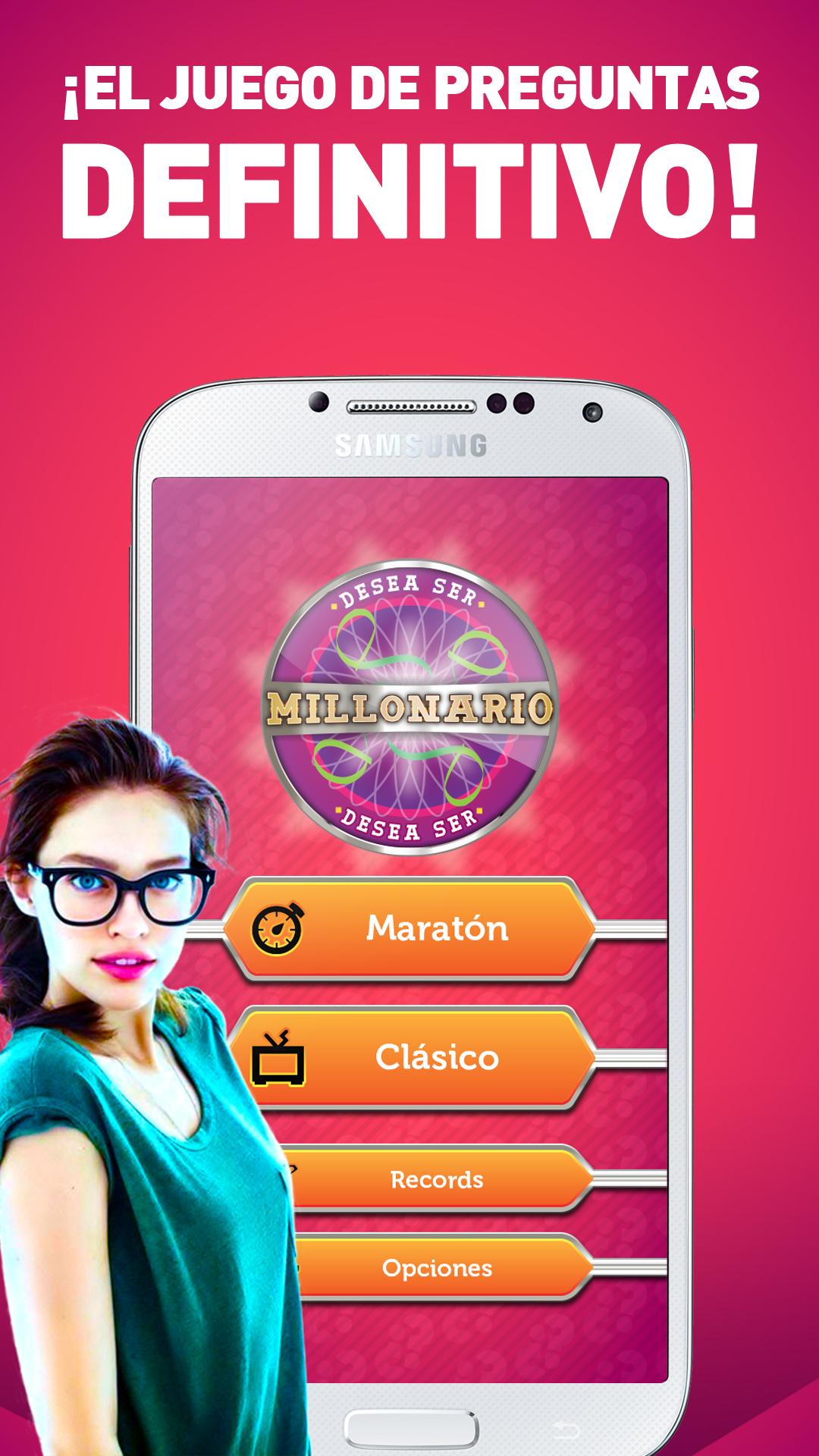 Android application MILLONARIO en español trivial screenshort
