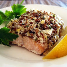 Alaska Salmon Bake with Pecan Crunch Coating
