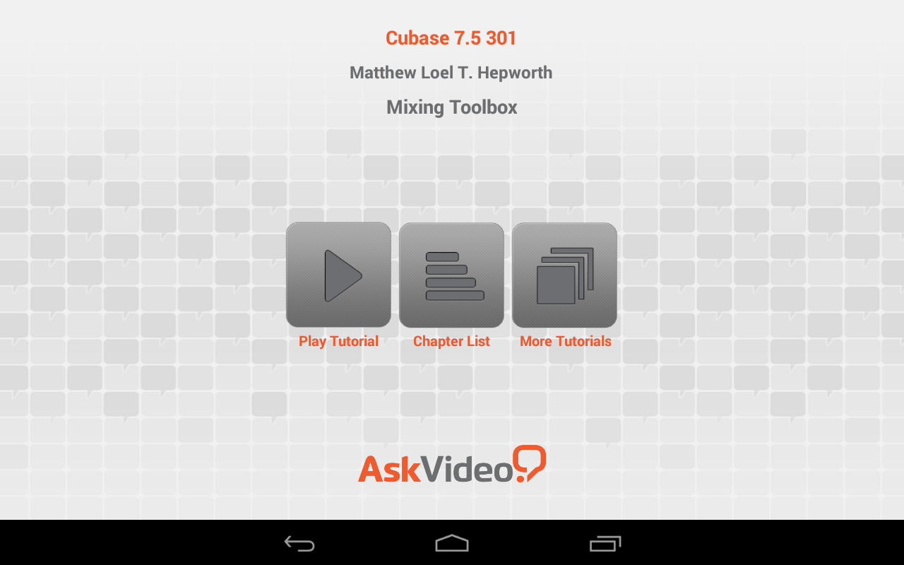 Android application Mixing Toolbox for Cubase 7.5 screenshort