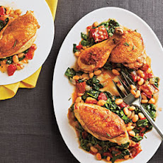 Tuscan Baked Chicken and Beans