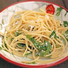 Fridge Pasta Before Vacation (Meyer Lemon Ricotta Spaghetti with Arugula)