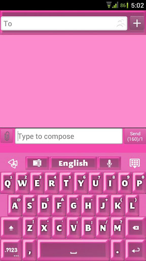 GO Keyboard Hot Pink Pearl