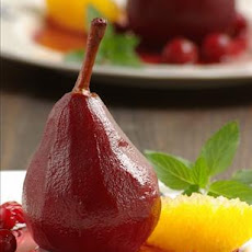 Burgundy Poached Pears