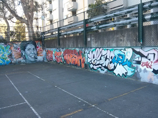 Tennis Court Graffiti