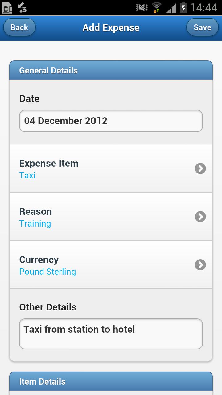Android application Expenses360 for Android screenshort