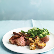 Roast Beef and Celery Root with Watercress Salad