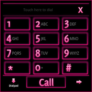 GO Contacts EX Theme Pink Neon