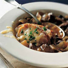 French Onion Soup with Beef and Barley