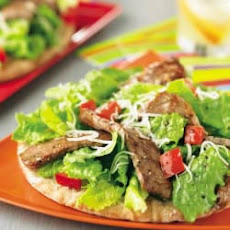 Steaked-Out Pita Pizzas