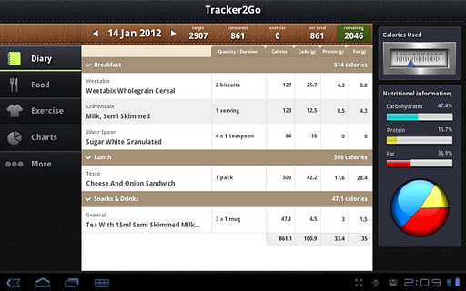 Diet Tracker 2 Go