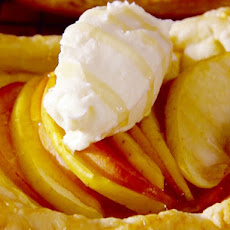 Honey Apple and Nectarine Tart with Whipped Mascarpone