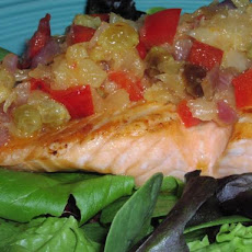 Hawaiian Salmon With Pineapple Salsa