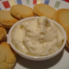 Sweet Dip With Cookies and Fruit