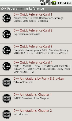 c-programming-reference-free for android screenshot