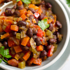 Vegetarian Chili Recipe with Roasted Chiles