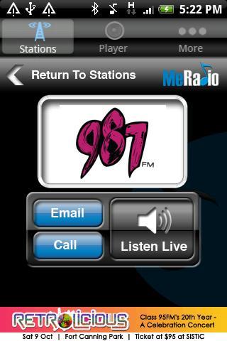 meradio for android screenshot