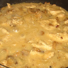 Chicken With White Wine and Mushroom Reduction