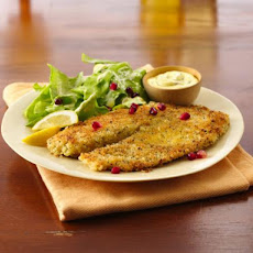 Seared Lemon Pepper Tilapia With Creamy Pumpkin Seed Vinaigrette