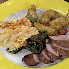 Scalloped Russet and Sweet Potatoes