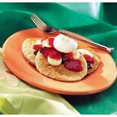 Banana Split Oat Bran Pancakes