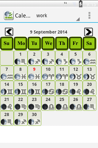 Android application Garden calendar Pro screenshort