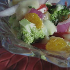 Broccoli With Sweet Onion Vinaigrette