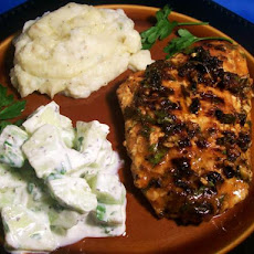 Grilled Salmon With Cucumber Salad (Australia)