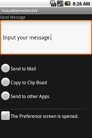 VoiceMemo Sender