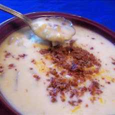 Corn Potato and Cheddar Cheese Chowder