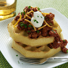 Ragu Turkey Chili Waffles