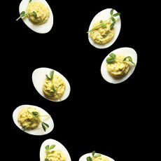 Wasabi Deviled Eggs