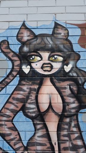 Cat Woman Mural
