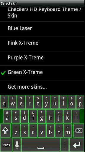 Green X-Treme HD Keyboard Skin