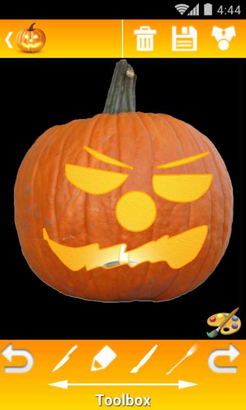 Android application Pumpkin Carver Pro HD screenshort