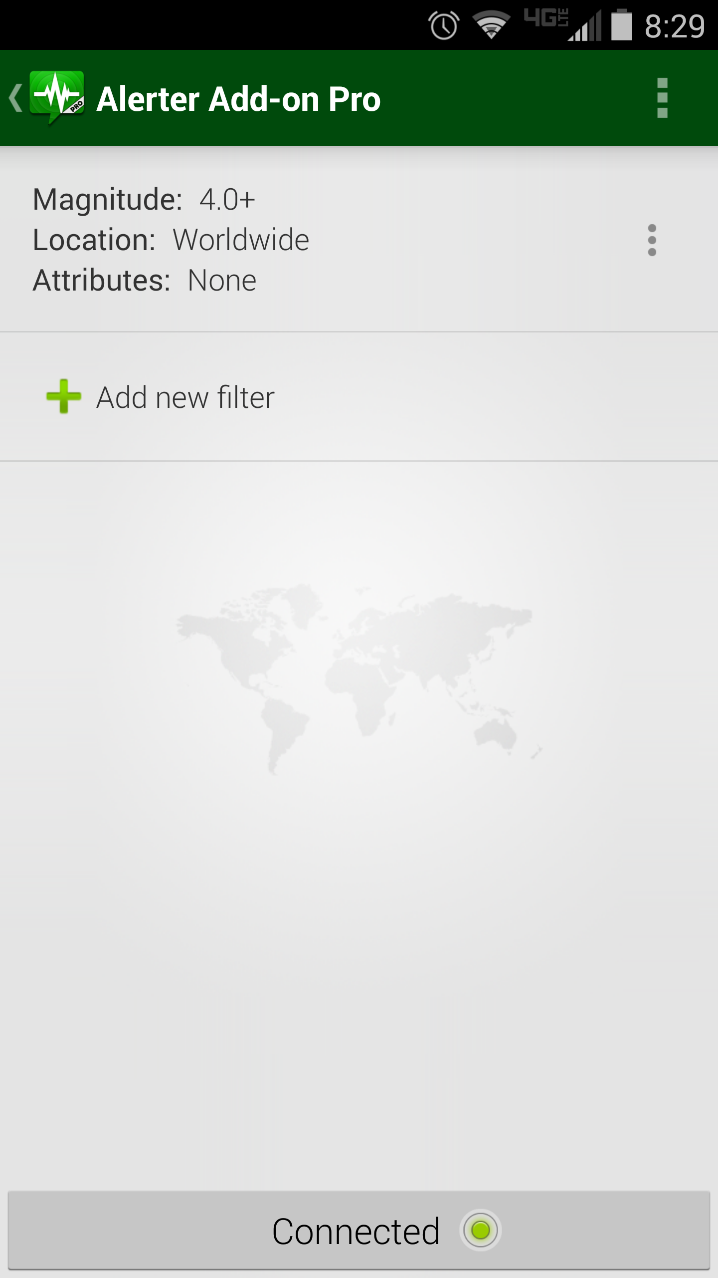 Android application Earthquake Alerter Pro screenshort