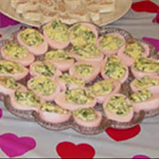 Spinach Deviled Eggs