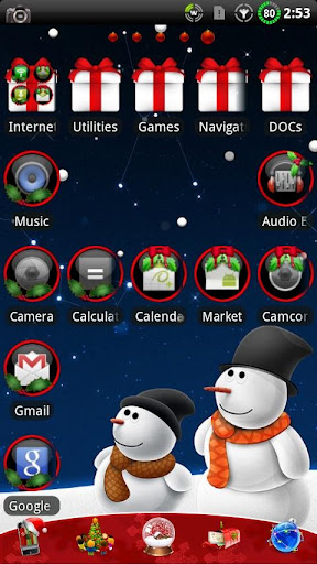 CHRISTMAS GO Launcher EX Theme