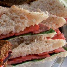 Pickled Radish and Sweet Butter Tea Sandwiches Recipe