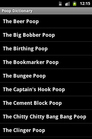 Poop Dictionary