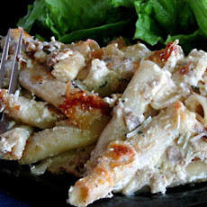 Penne With 3 Cheeses & Porcini Sauce