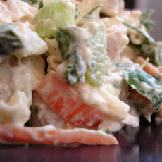 Veggie Packed Cheesy Chicken Salad (Reduced Fat)