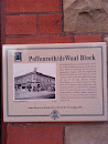 Poffenroth / de Waal Block Plaque