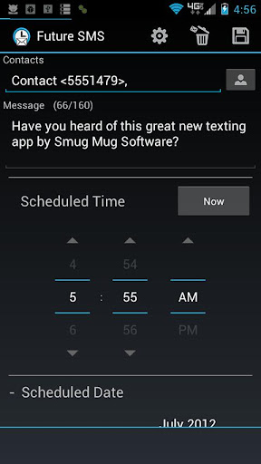 Future SMS Text Scheduler