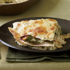 Chicken and Spinach Rigatoni Casserole