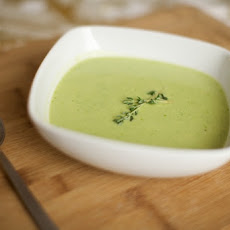 English Pea and Baby Leek Soup