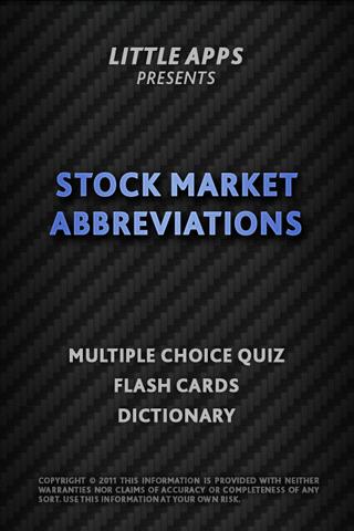 STOCK MARKET ABBREVIATIONS