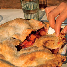 Double-Crust Nectarine Raspberry Pies