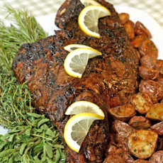 Roast Leg of Lamb with Garlic and Herbs